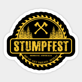 stumpfest yellow Sticker